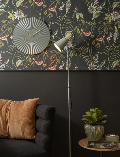 Sensu wall clock jungle green